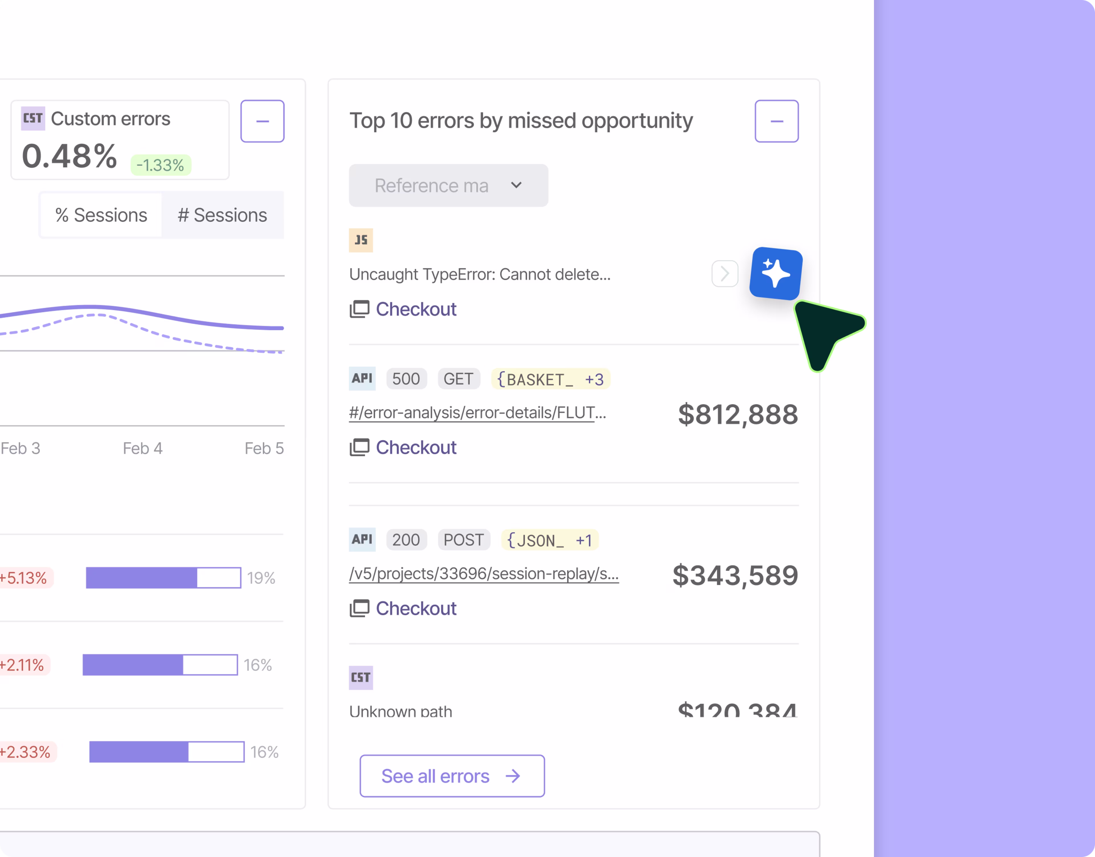 Error Analysis - Use Cases - Error Summary [Fall Launch Update]