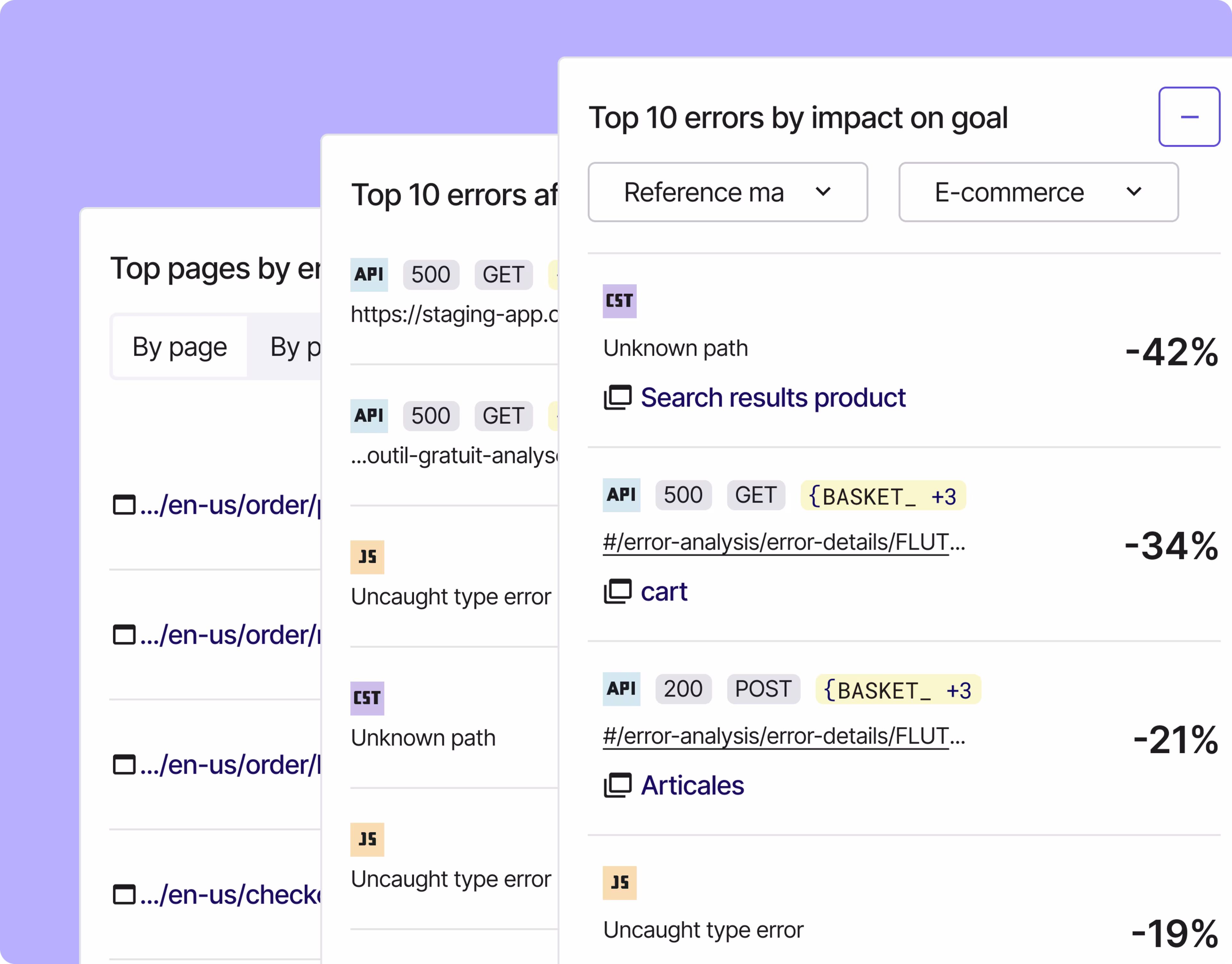 Error Analysis - Use Cases - Most Impactful Errors [Fall Launch Update]