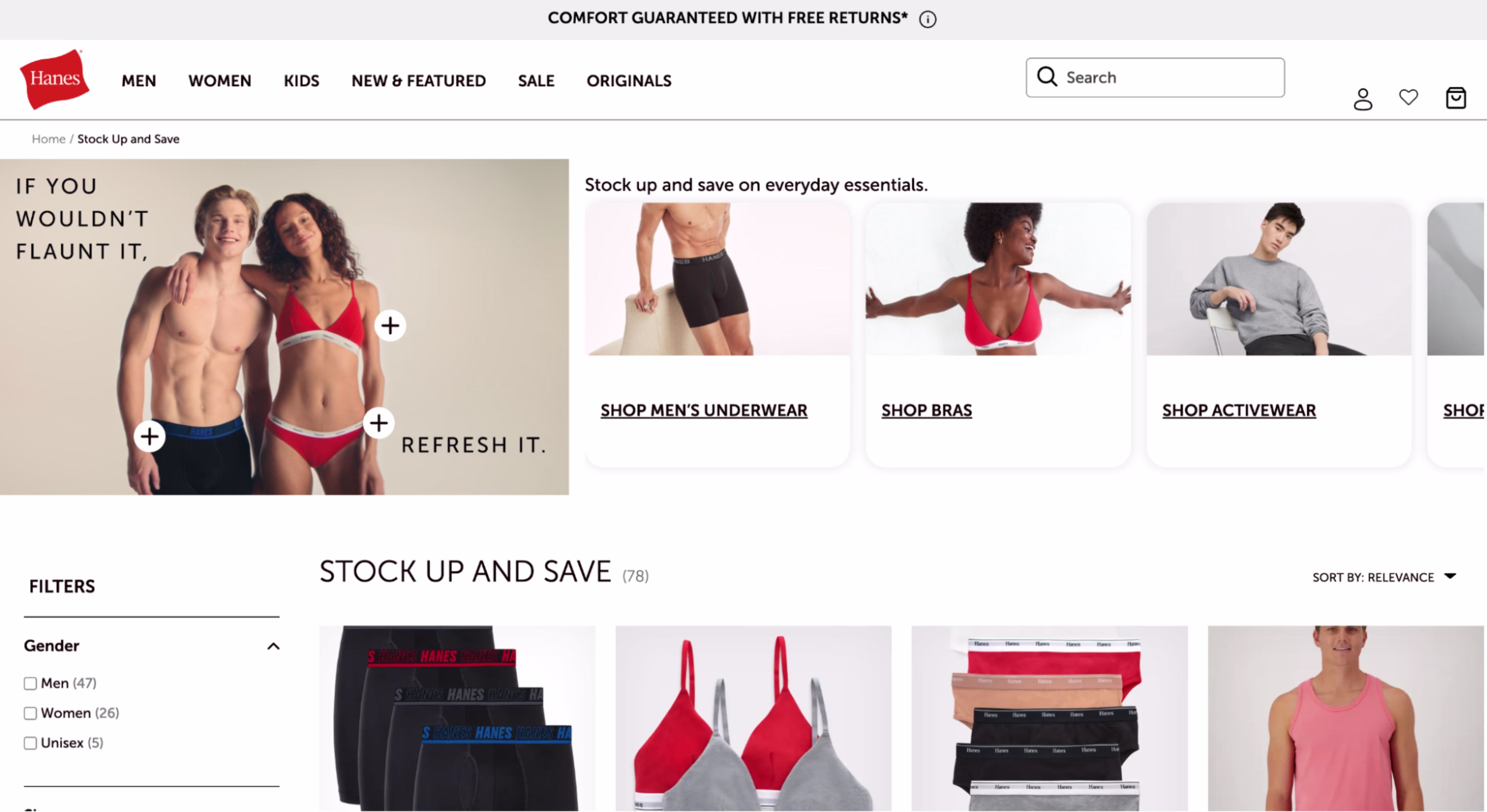 [Asset] Customer story - Hanes - stock and save