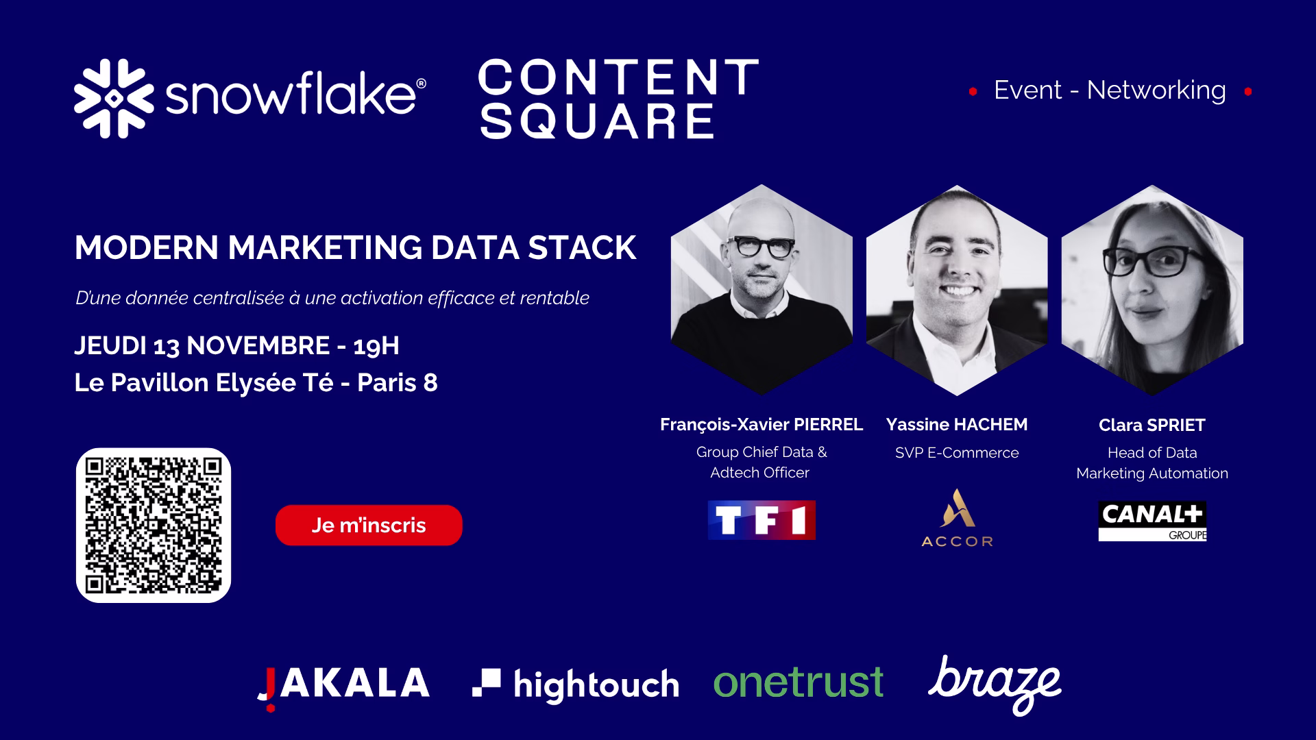 Événement Modern Marketing Data Stack le 13 novembre à Paris
